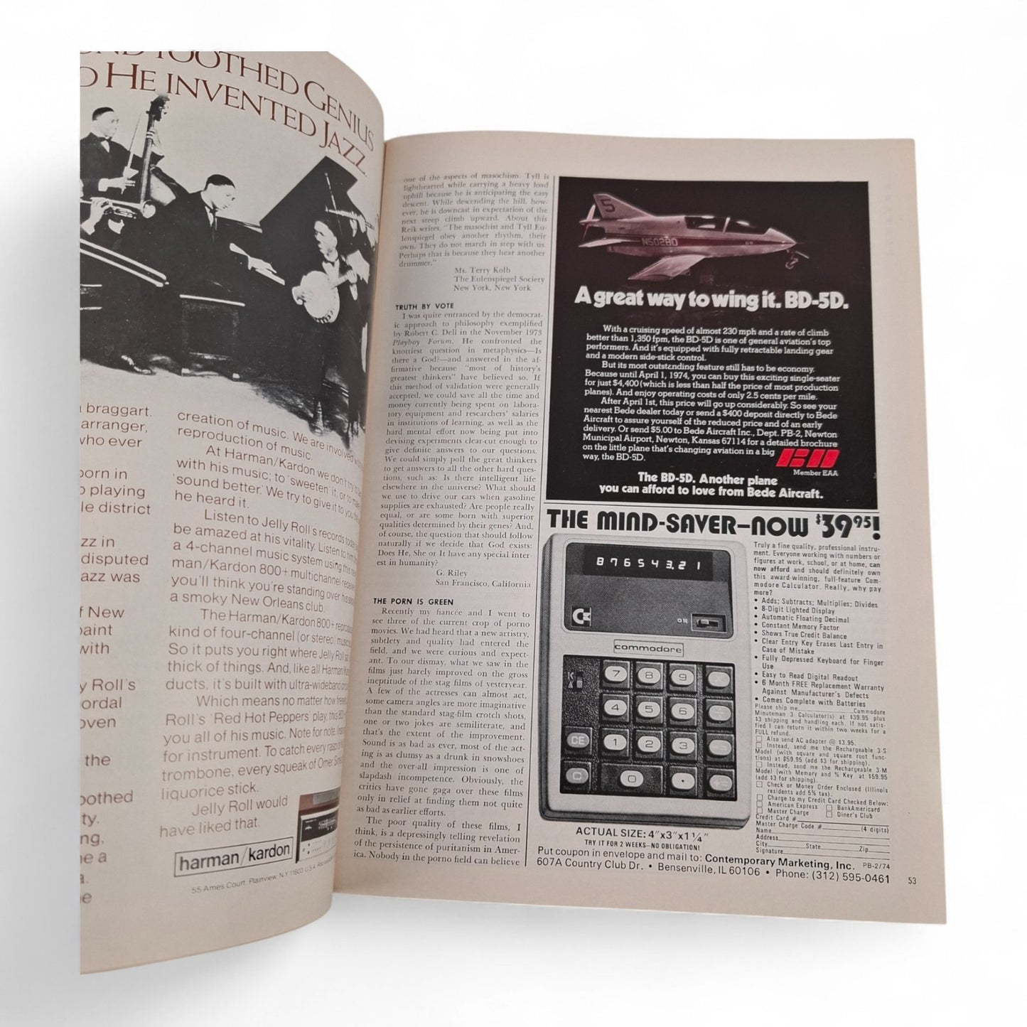 PLAYBOY Magazine February 1974 Karen Christy COMPLETE