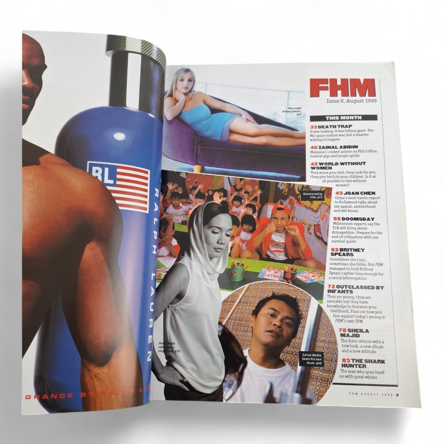 FHM Magazine Malaysia August 1999 Britney Spears - RARE
