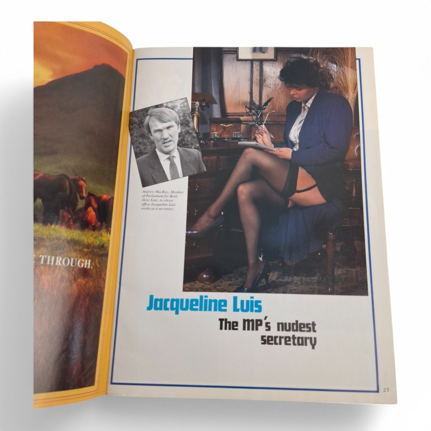 Mayfair Magazine April 1987 Vol. 22 No 5 Playboy Sophie Masters