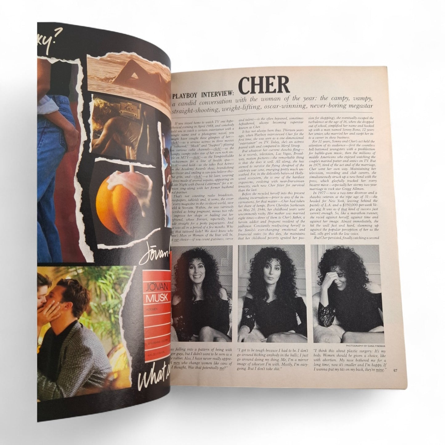 Playboy Magazine December 1988 Kata Kärkkäinen / Cher