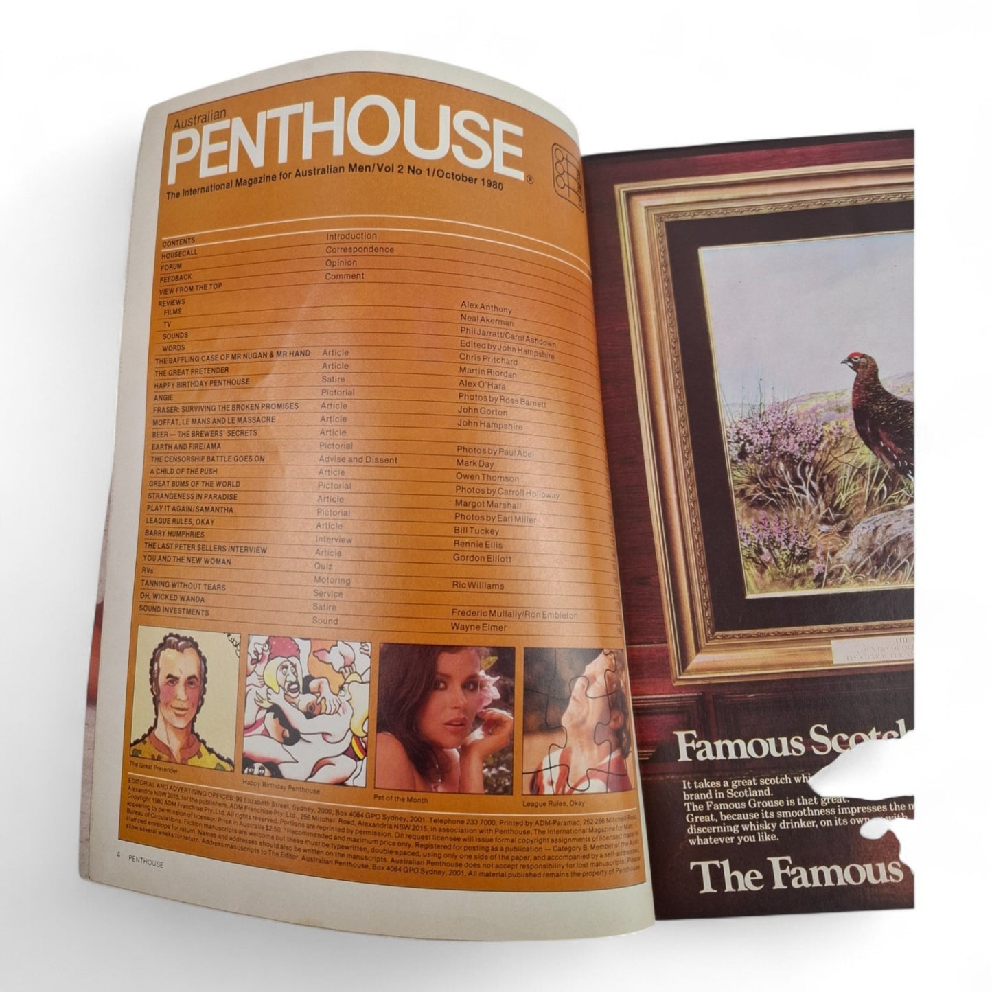 AUSTRALIAN PENTHOUSE Men's Magazine October 1980 Ama Blanchette