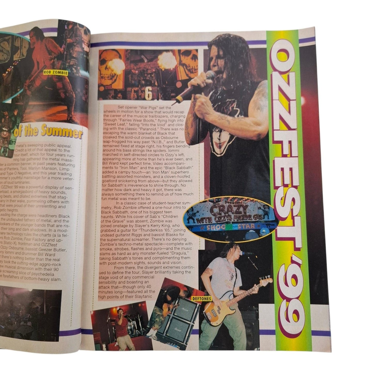 Metal Edge Magazine November 1999 Megadeth Sevendust Ozzfest 99 Dokken