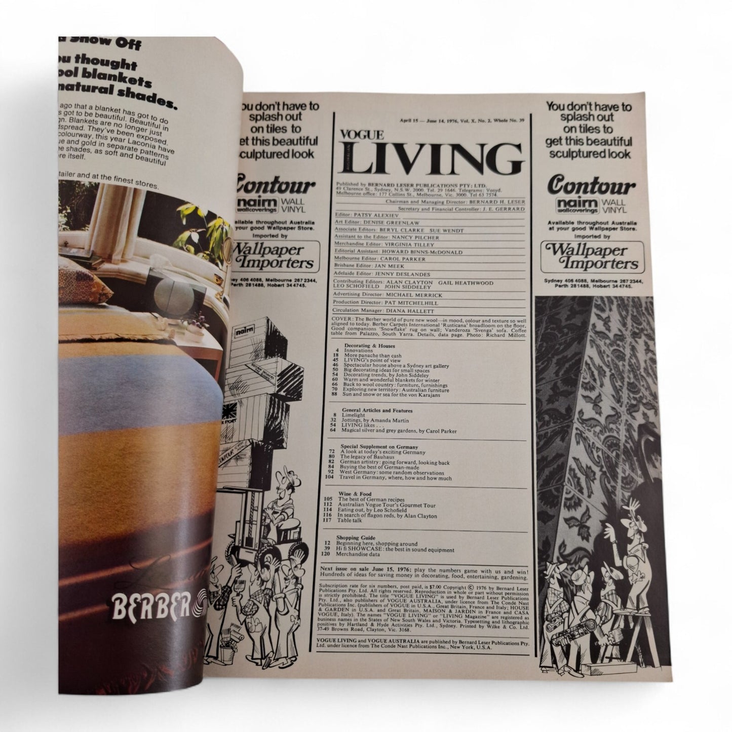 Vintage Vogue Living Australian Magazine - No. 2 1976