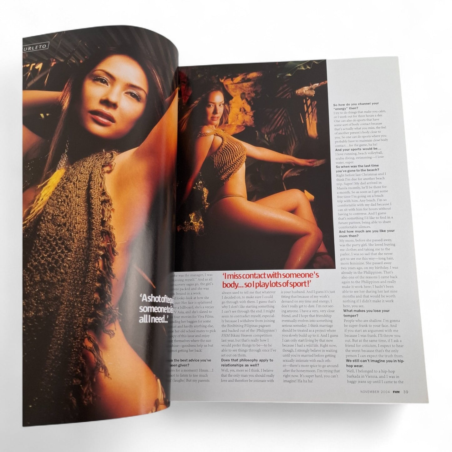 FHM Singapore Magazine - Caroline Cheong November 2004