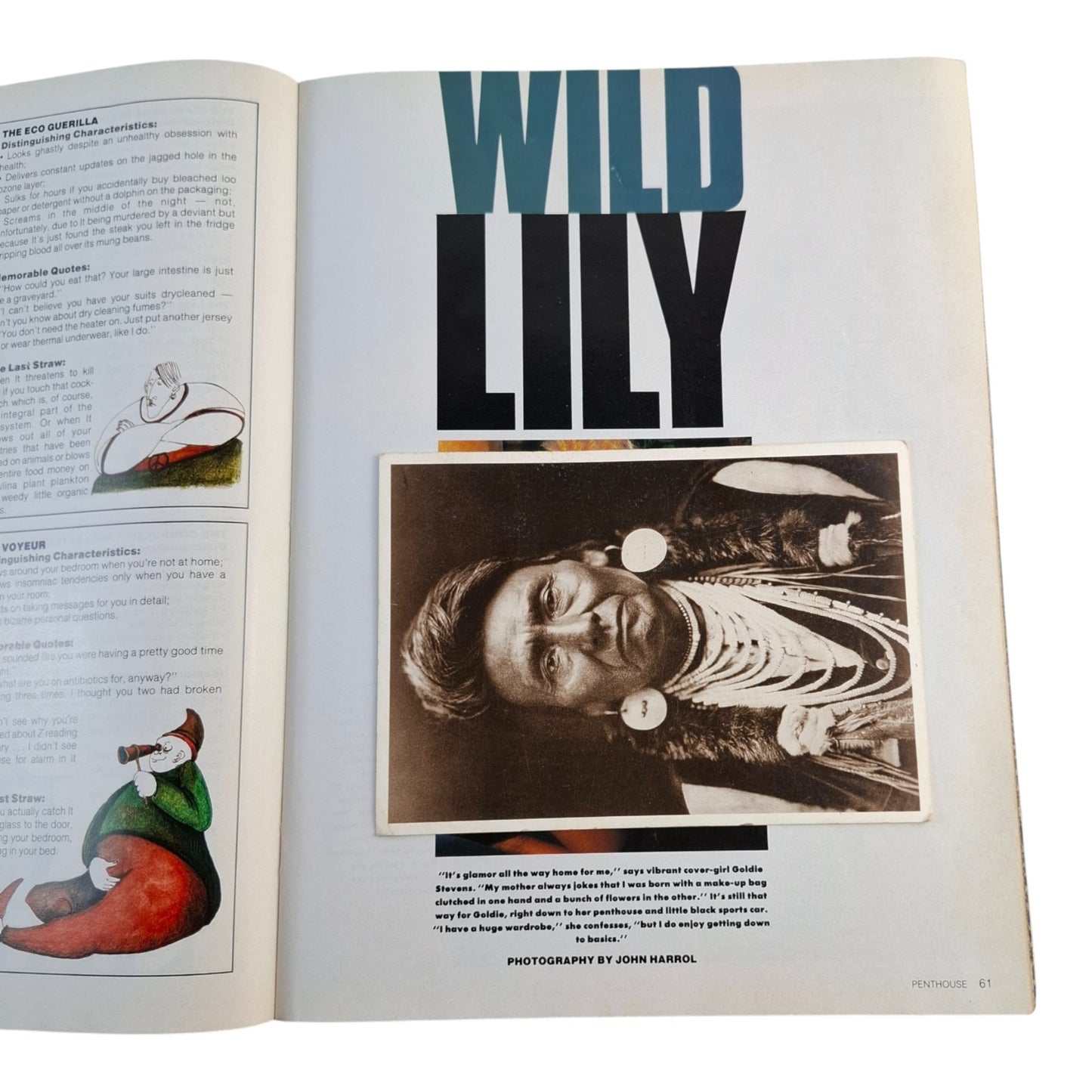 Australian Penthouse Magazine - Black Edition February 1991 Goldie Stevens