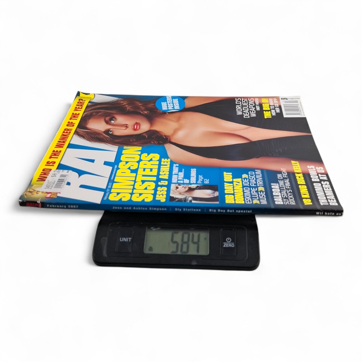 RALPH Australia Magazine February 2007 Jessica Ashlee Simpson ZOO NUTS FHM