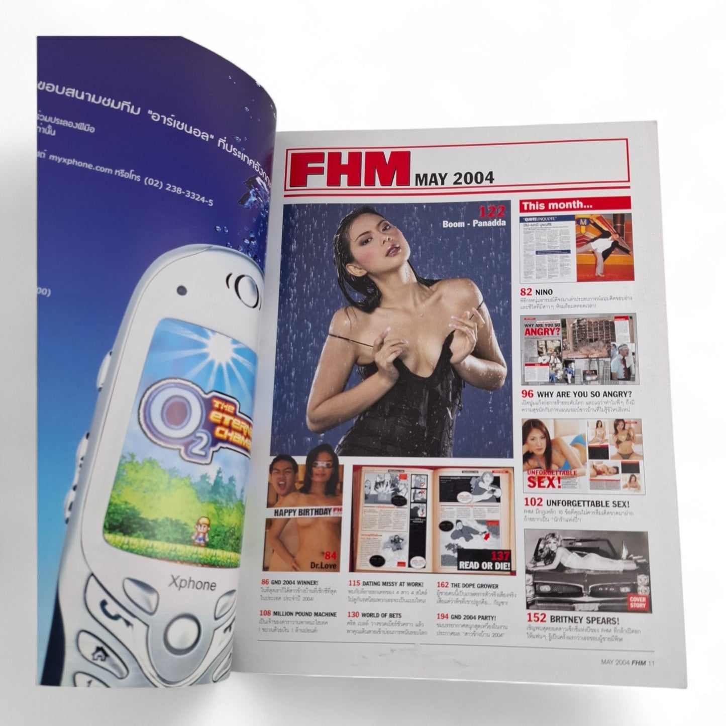 FHM Magazine Thailand May 2004 Vintage Britney Spears Joss Stone MEGA RARE!