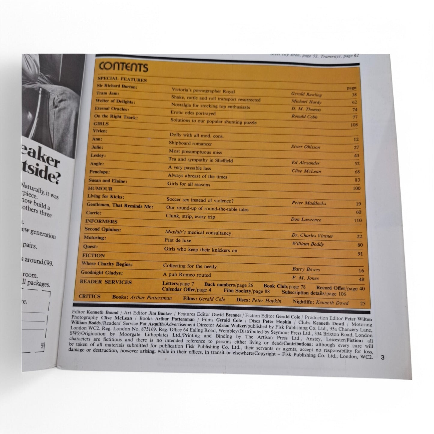 Mayfair Magazine Vol. 10 No. 2 February 1975 U.K Playboy Lesley Jarvis