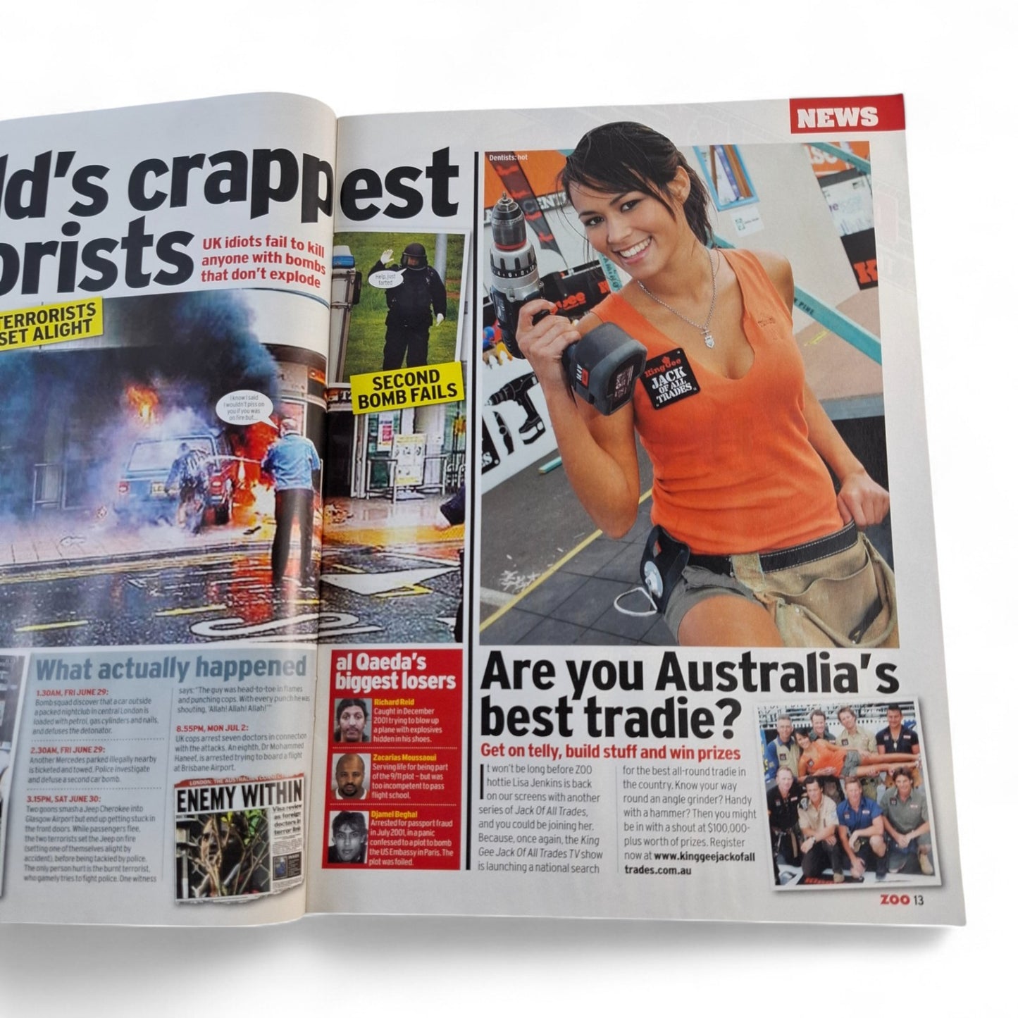 ZOO Weekly Magazine Australia #72 July 2007 Tina Wallman