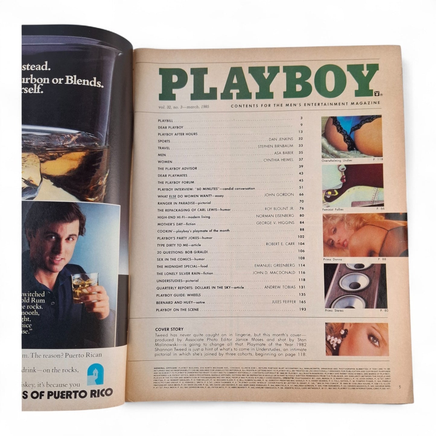 Vintage Playboy Magazine March 1985 Donna Smith