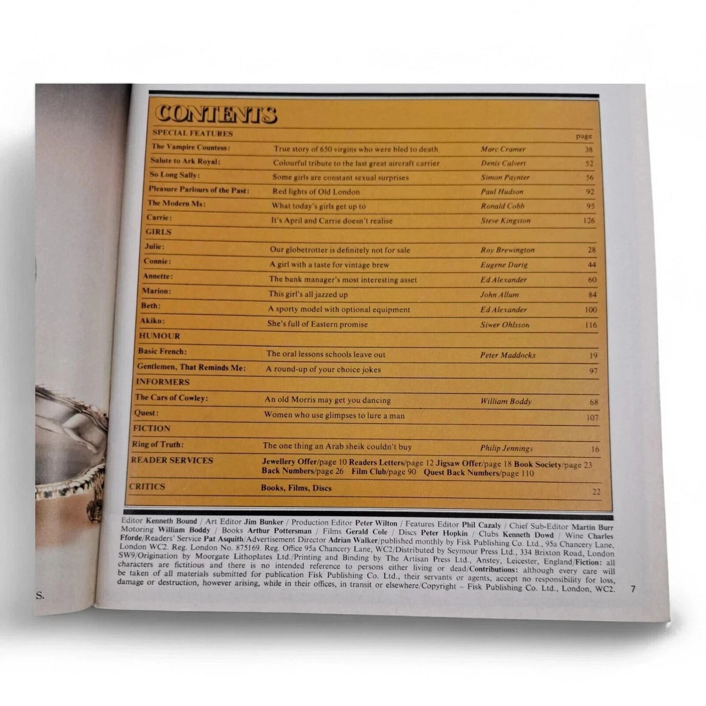 Mayfair Magazine Vol. 15 No. 4 April 1980 Annette Alexander U.K Playboy