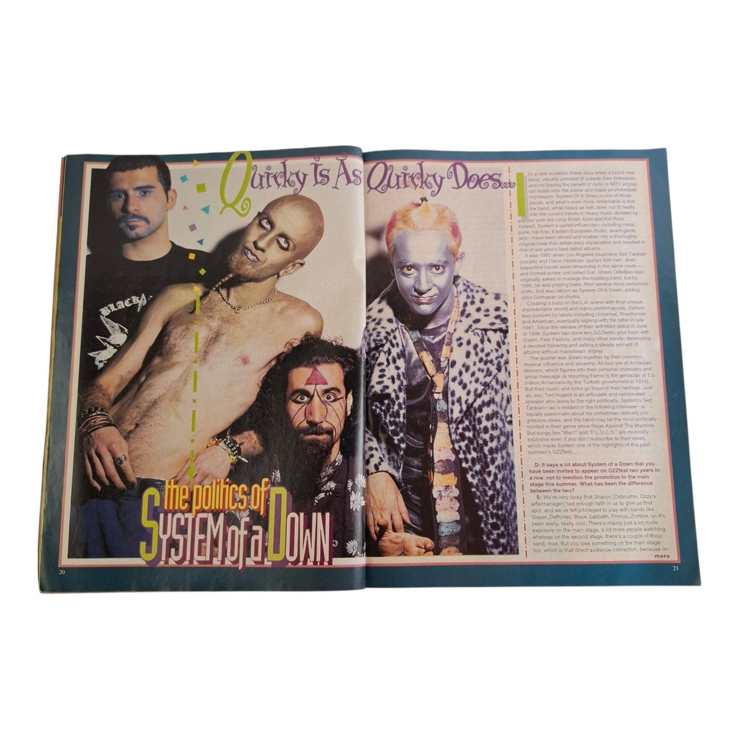 Metal Edge Magazine December 1999 Poison Motley Crue System Of A Down