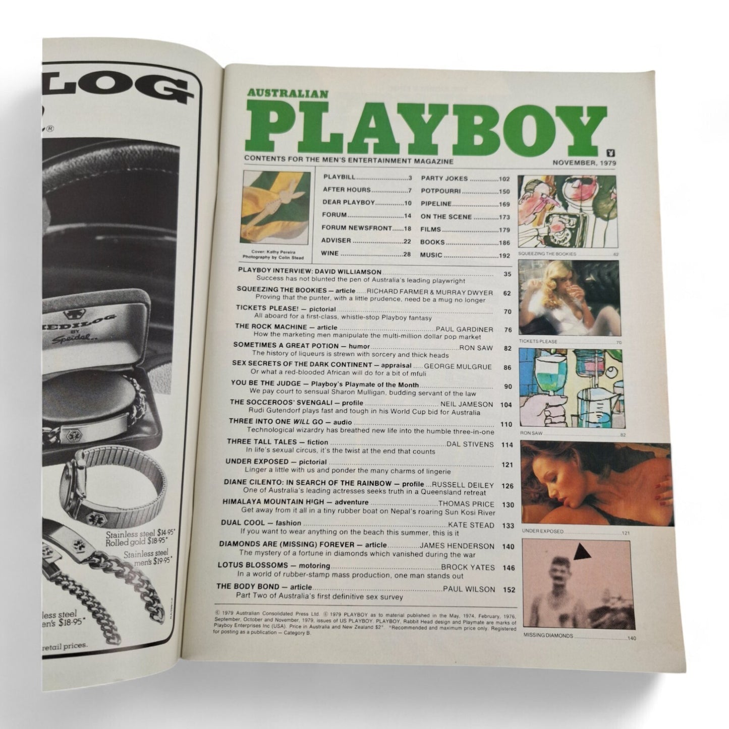 Australian Playboy Magazine November 1979 Sharon Mulligan EXCELLENT
