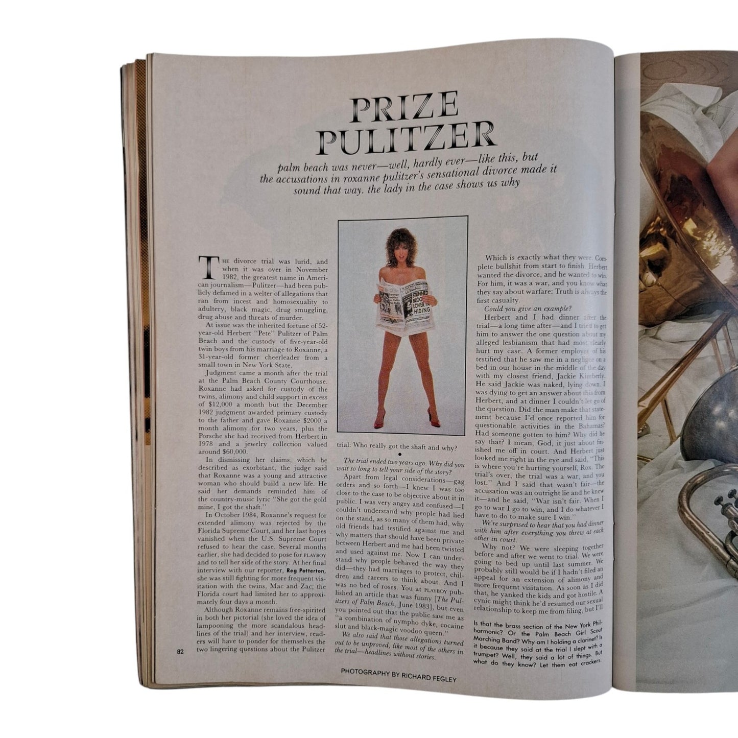 PLAYBOY MAGAZINE June 1985 Roxanne Pulitzer / Devin DeVasquez