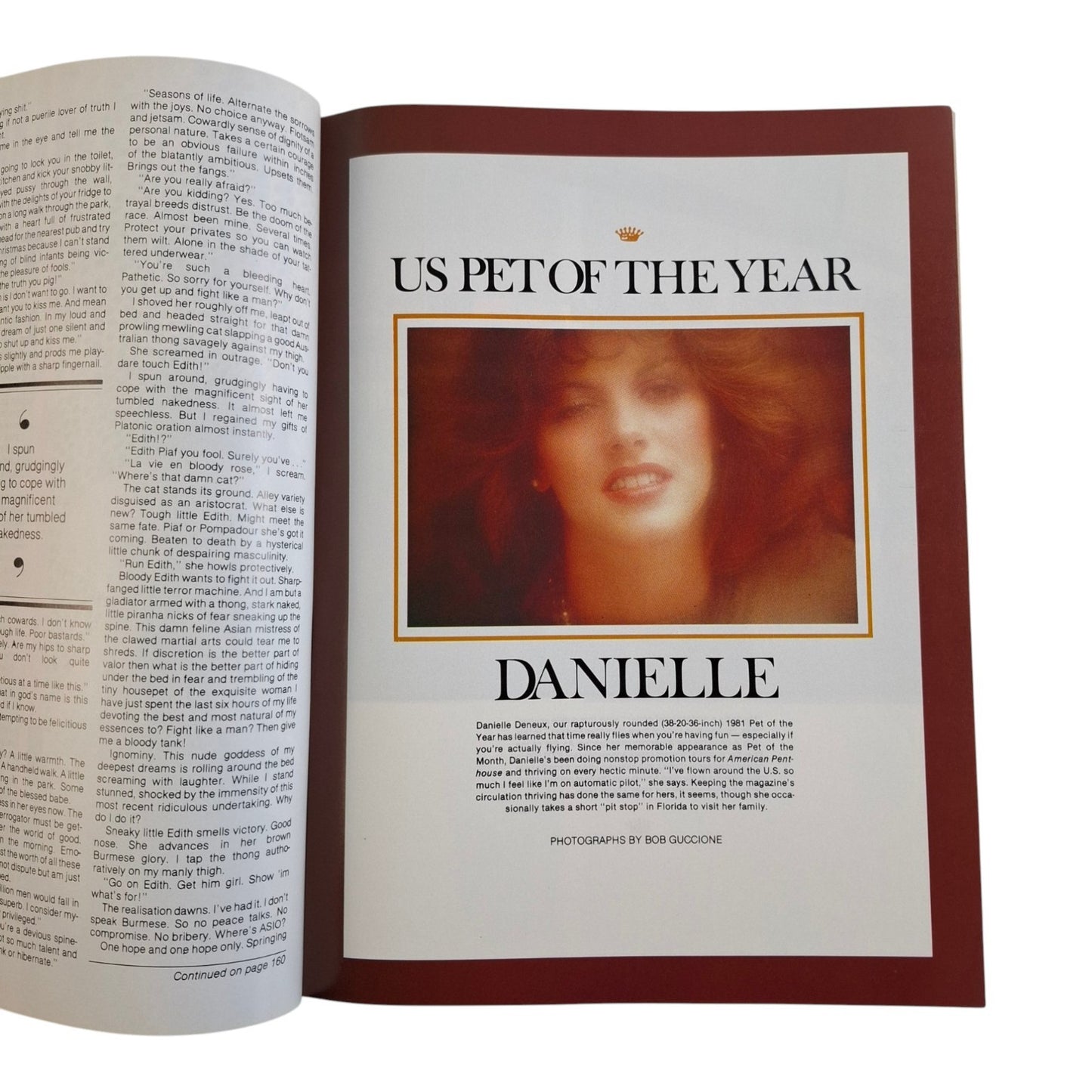 Australian Penthouse Magazine January 1982 Danielle Deneux / Karen Rose