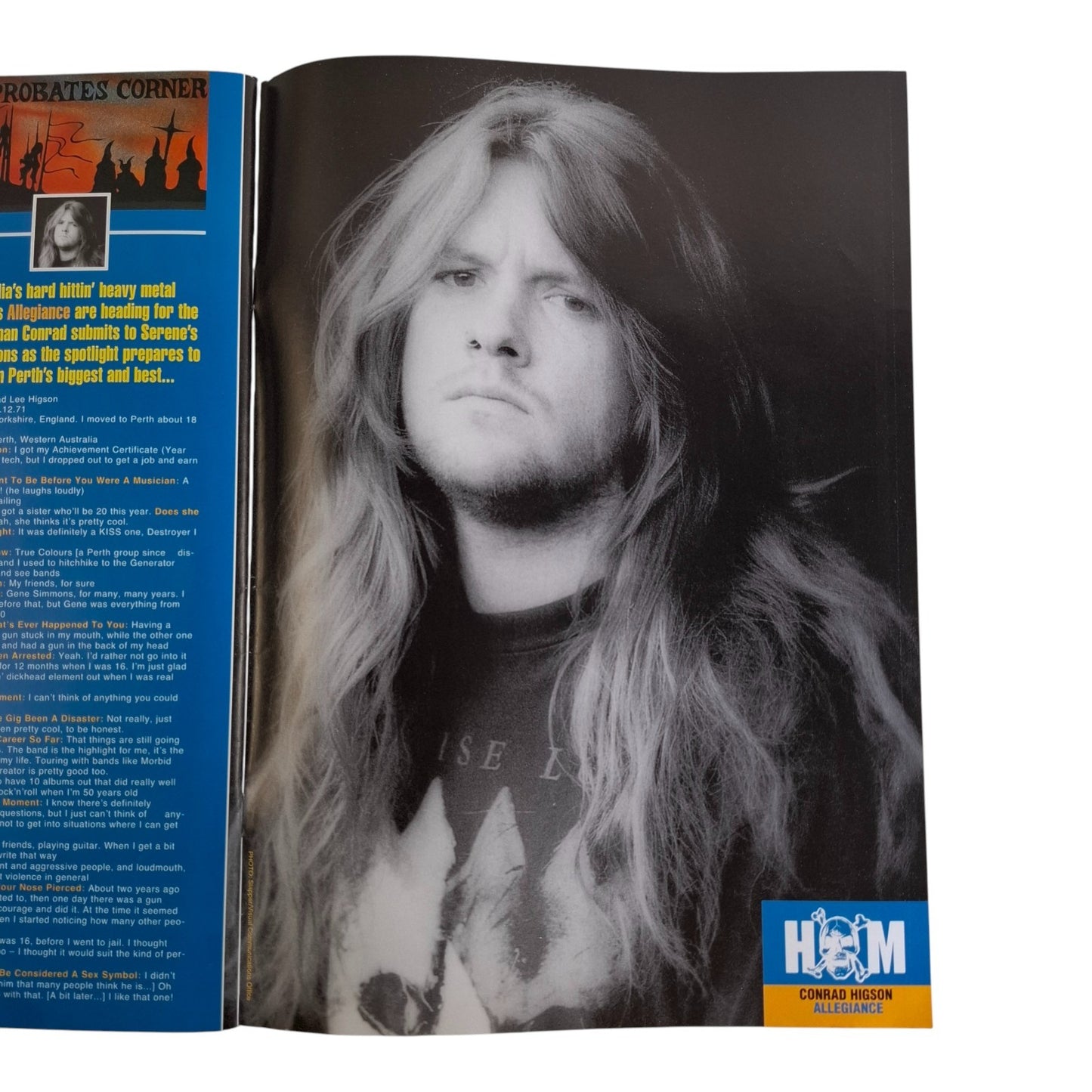 Hot Metal #54 Music Magazine August 1993 Axl Rose / Motley Crue / Allegiance