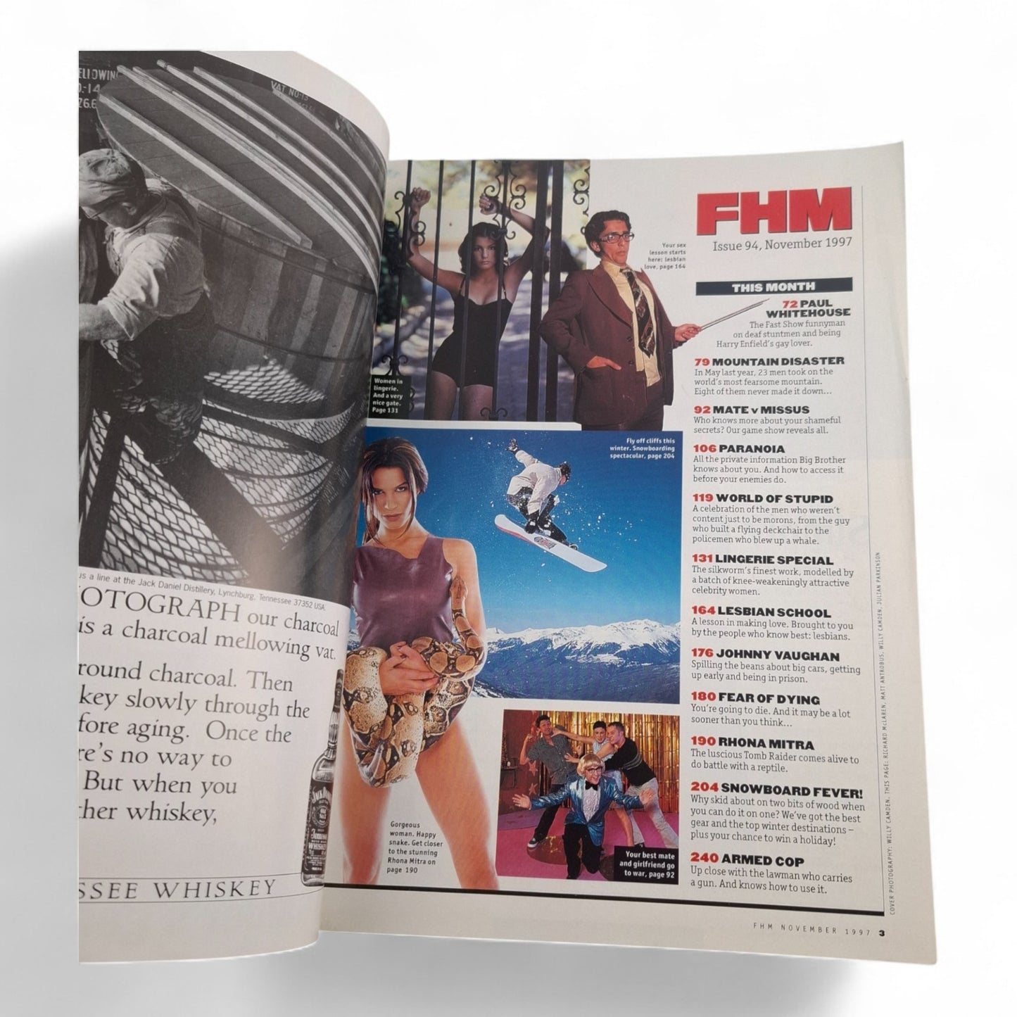 FHM Magazine U.K Rhonda Mitra Cover November 1997 No 94