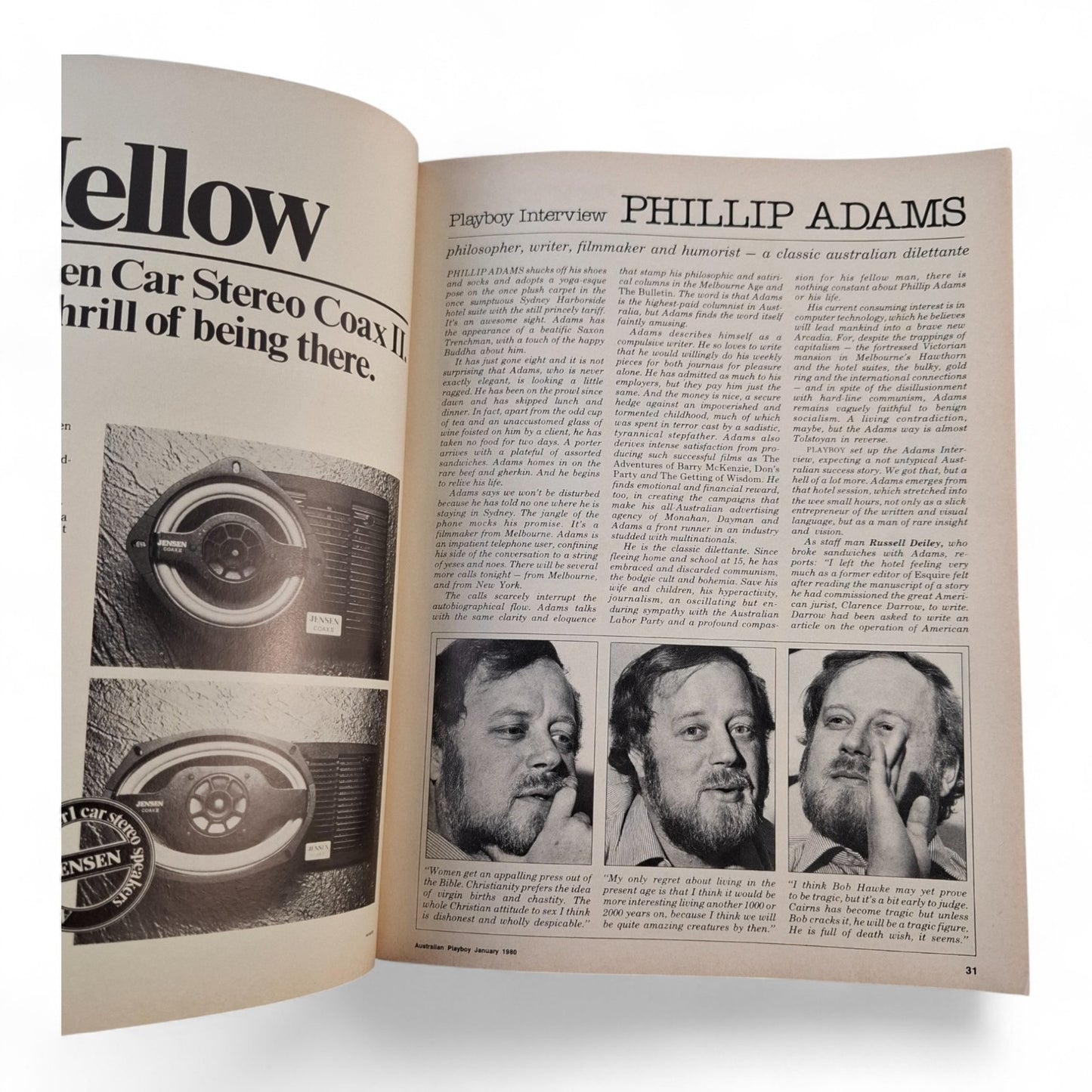 VINTAGE Australian Playboy January 1980 Linda Leftwich + Raquel Welch