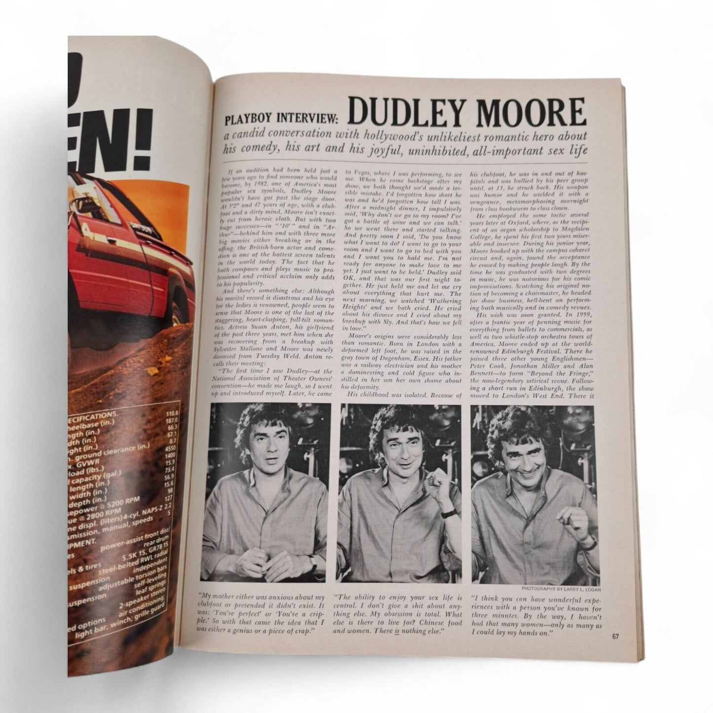 Playboy: January 1983 - US Magazine - Dudley Moore, Audrey and Judy Landers