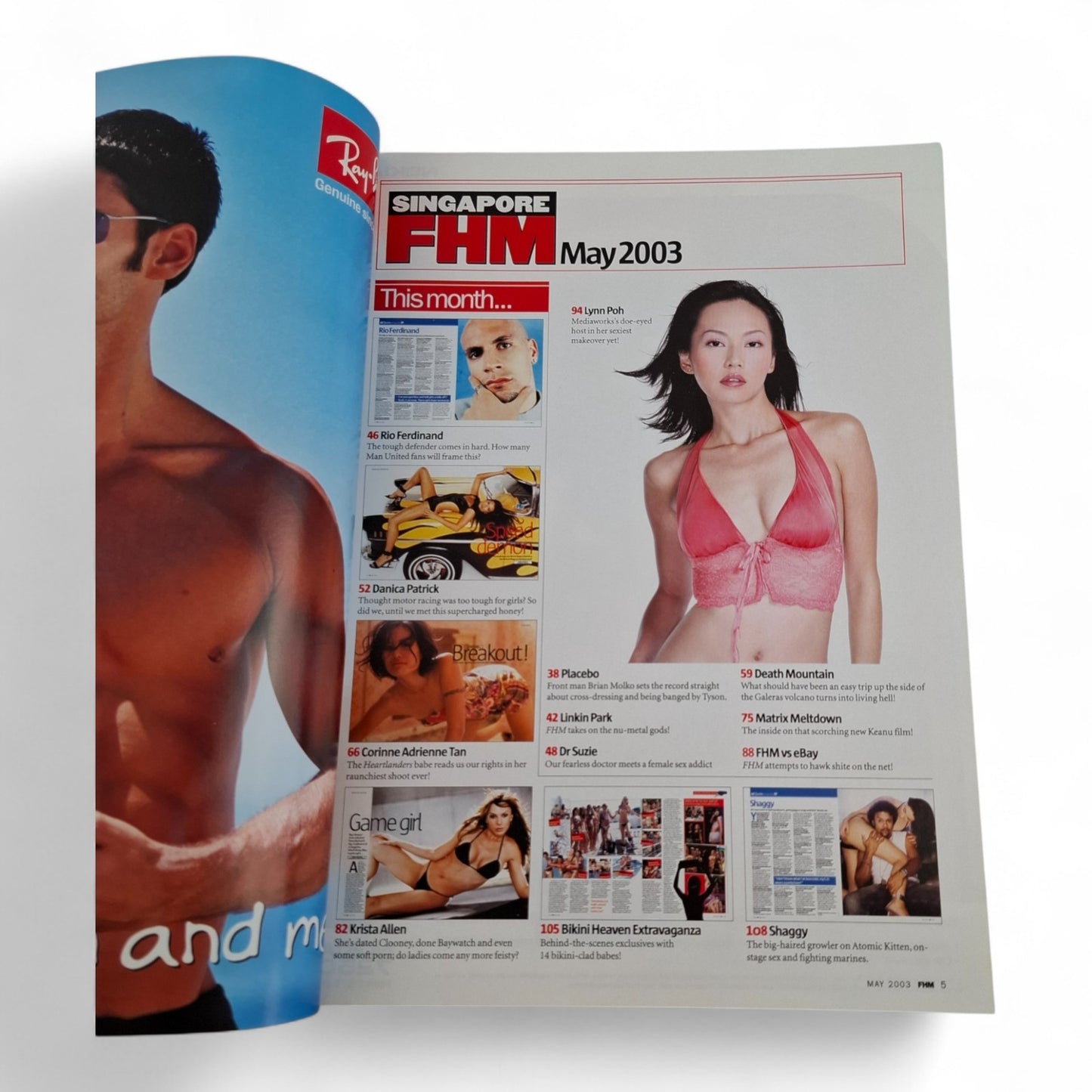 FHM Singapore Magazine - Lynn Poh Cover May 2003