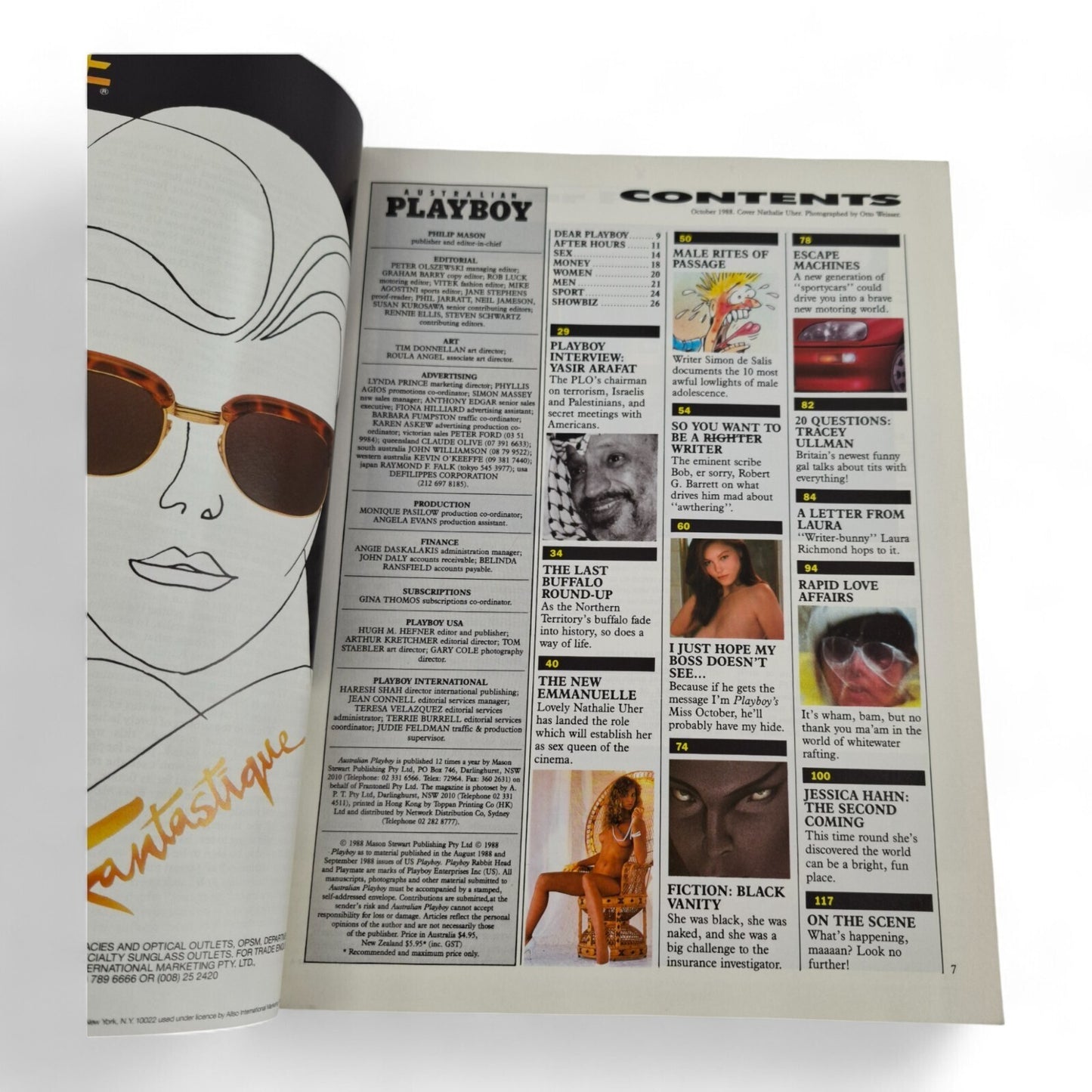 Australian Playboy Magazine October 1988 Emmanuelle