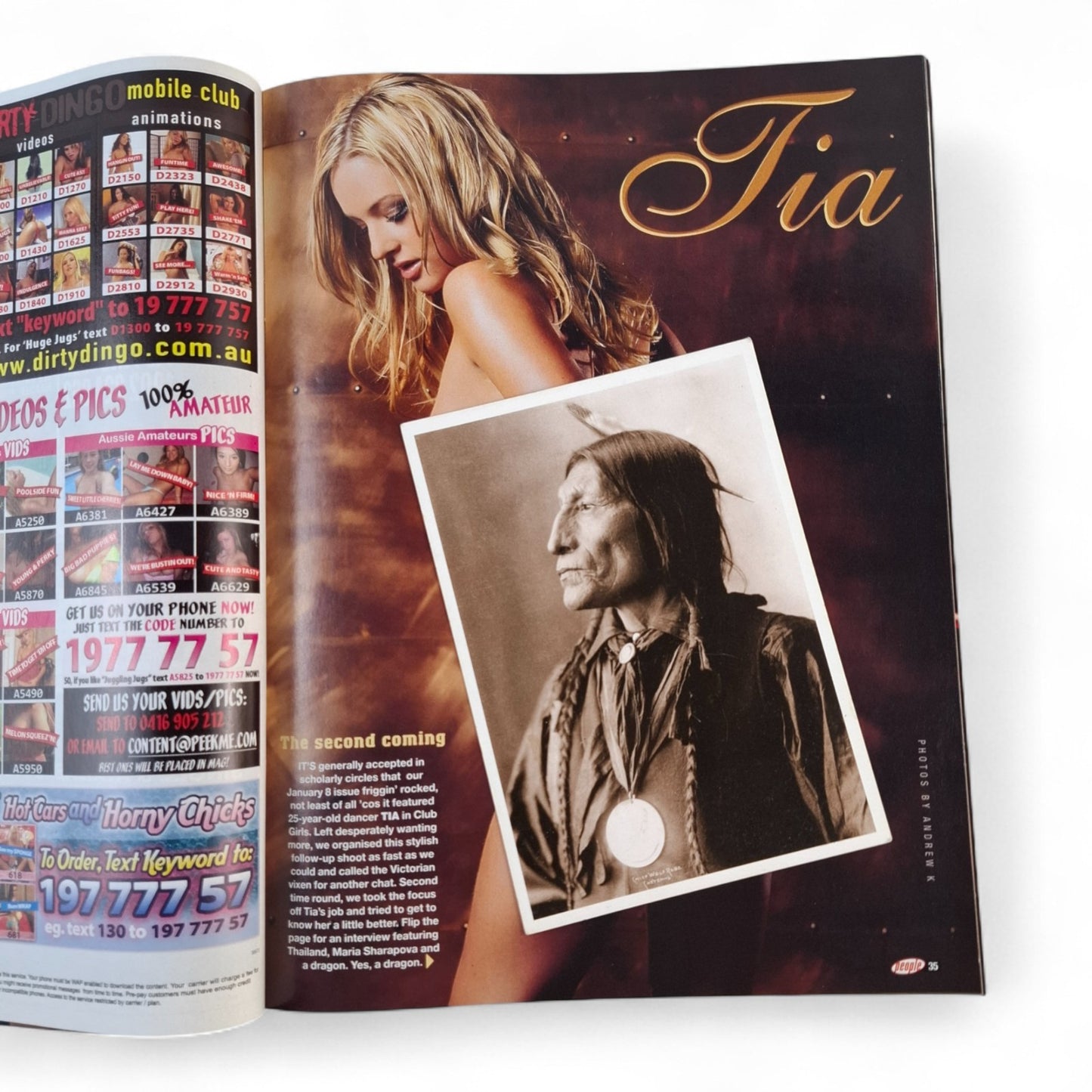 Australian People Magazine February 2007 Jennifier Gilbertson Athena Lundberg