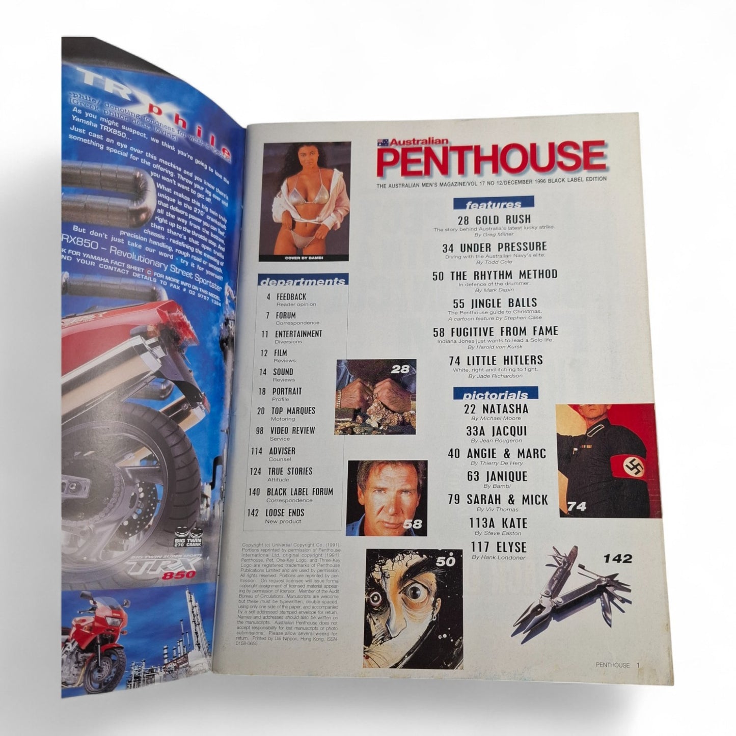 Australian Penthouse Magazine - Black Label December 1996 Janique Kate Coombs