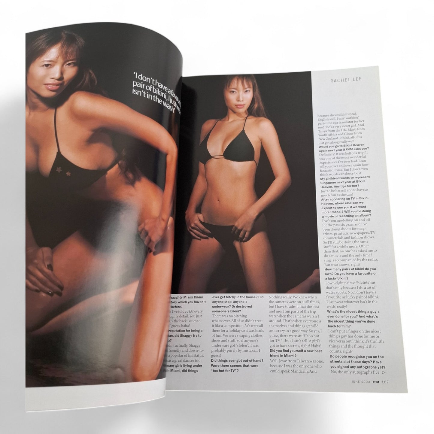 FHM Singapore Magazine - Rachel Cover #45 June 2003