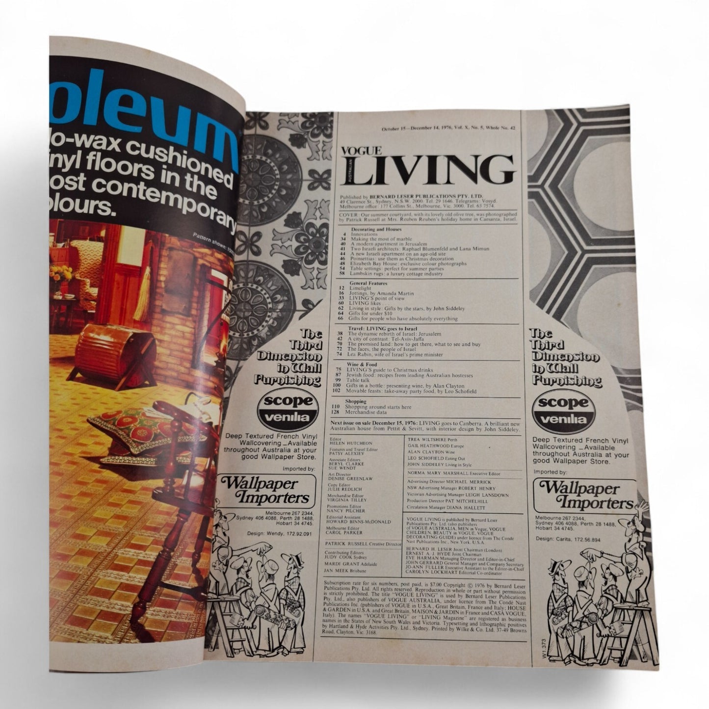Vintage Vogue Living Australian Magazine - No. 5 1976