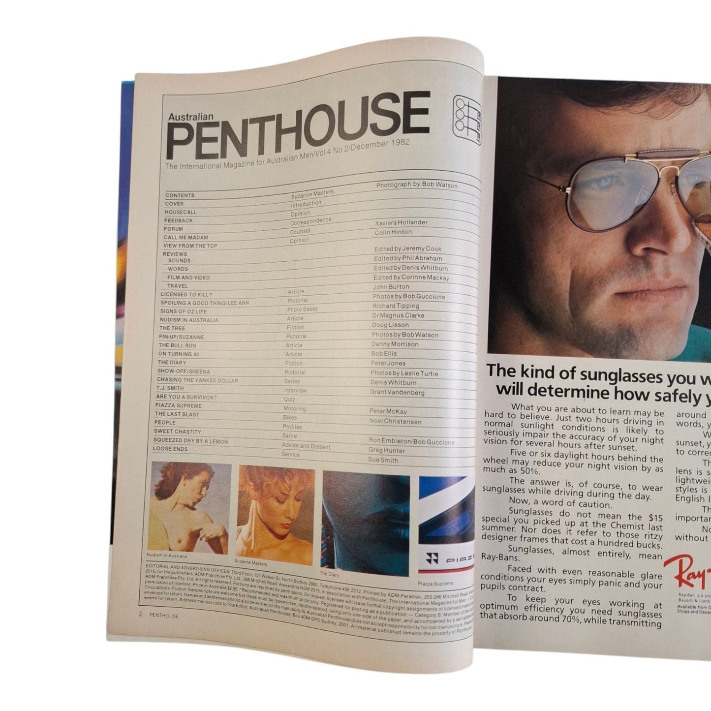 Australian Penthouse Magazine December 1982 Suzanne Masters / Sheena Sorensen