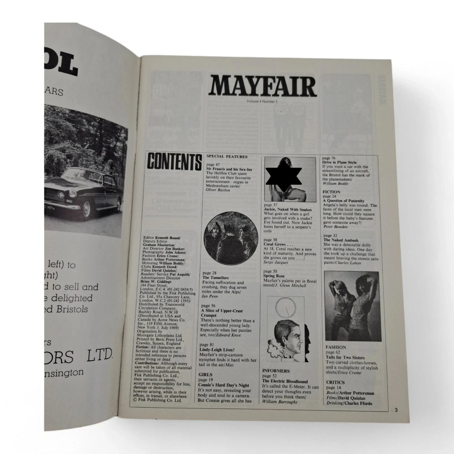 Vintage Mayfair Magazine Vol. 4 No. 5 May 1969 Playboy