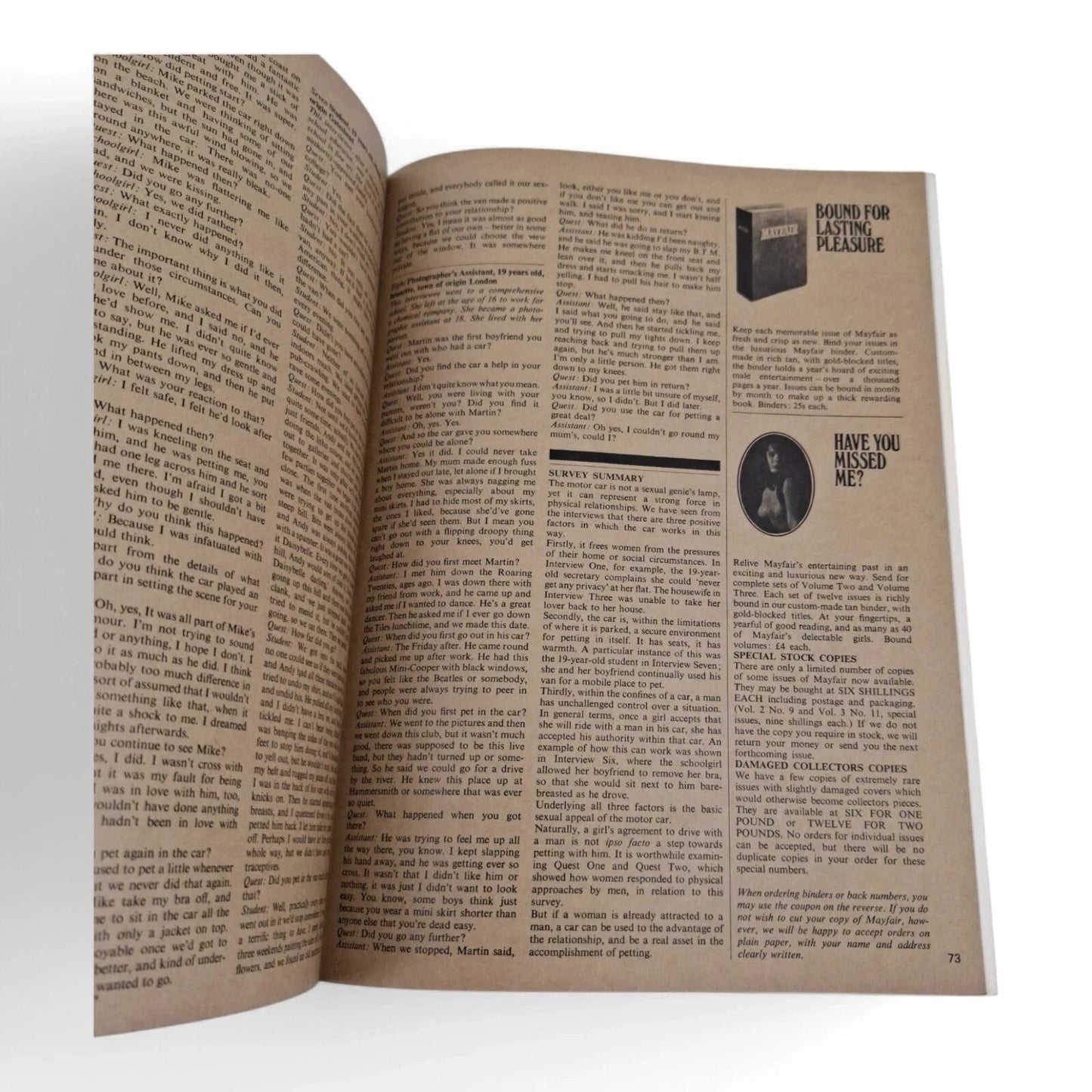 Vintage Mayfair Magazine Vol. 4 No. 5 May 1969 Playboy