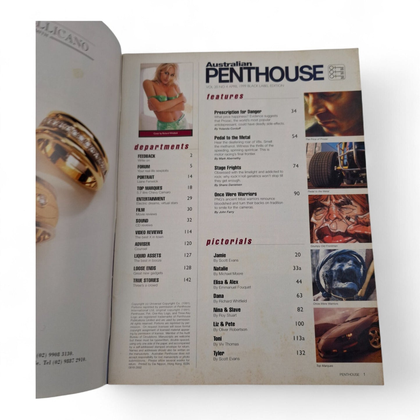 Australian Penthouse Magazine - Black Label April 1999 Complete Playboy