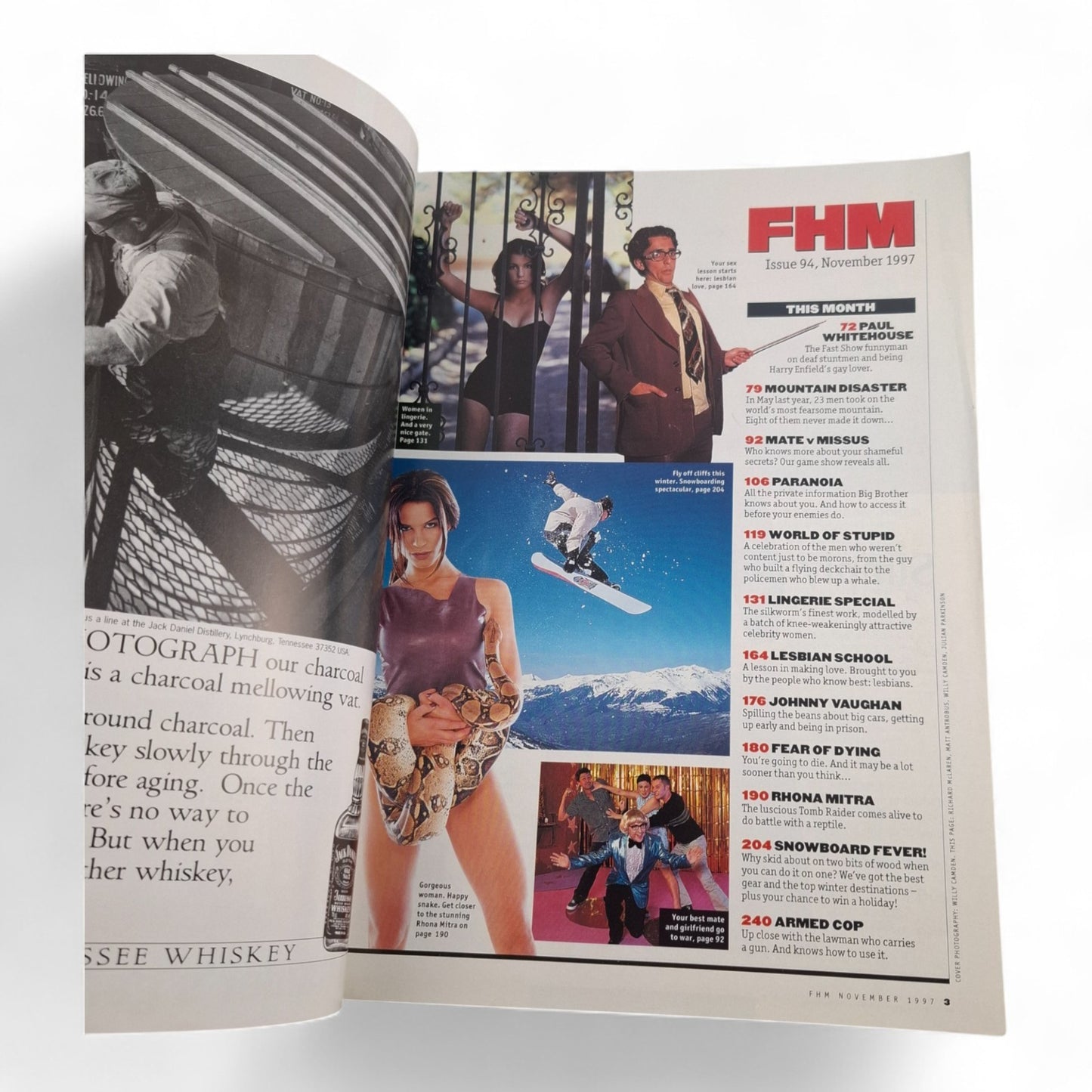 FHM Magazine U.K Rhonda Mitra Cover November 1997 No 94