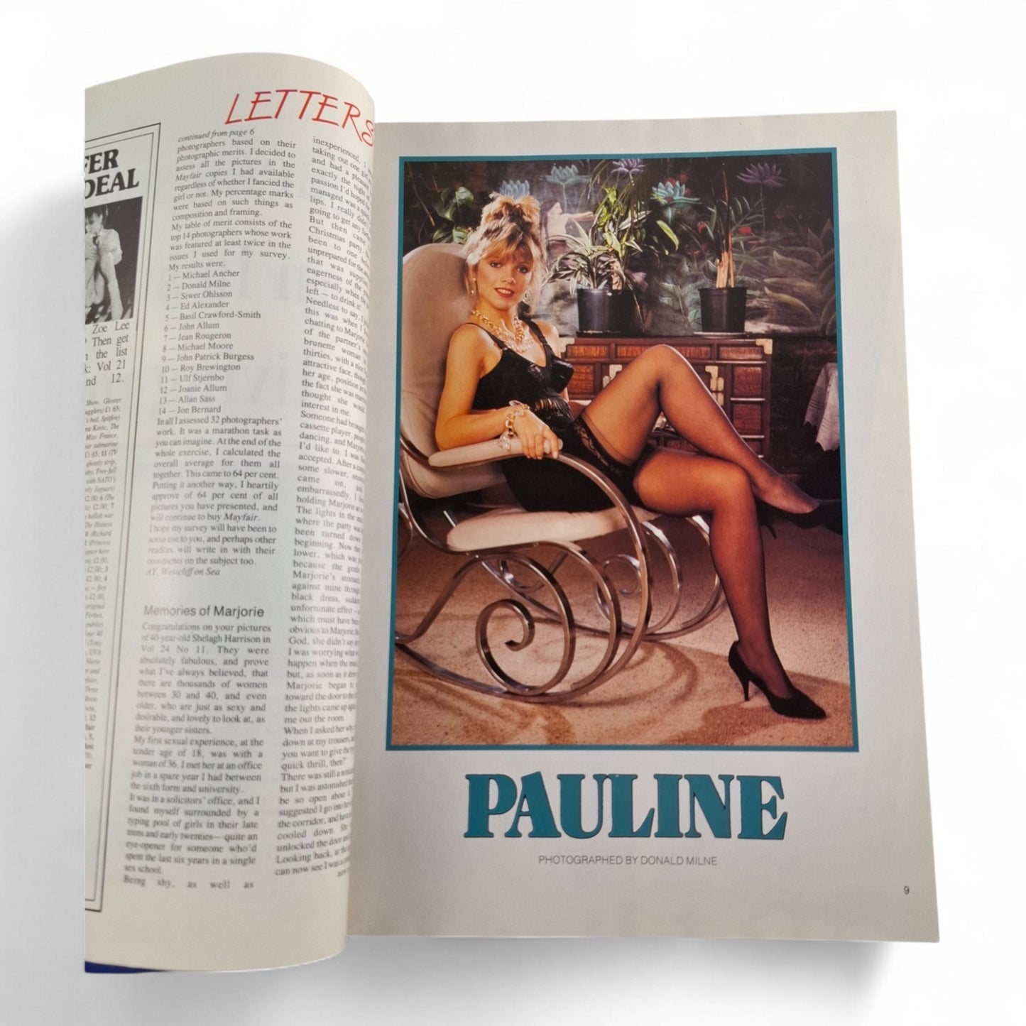 Vintage Mayfair Magazine Vol. 25 No. 1 1990 U.K Playboy Jenny Barnes
