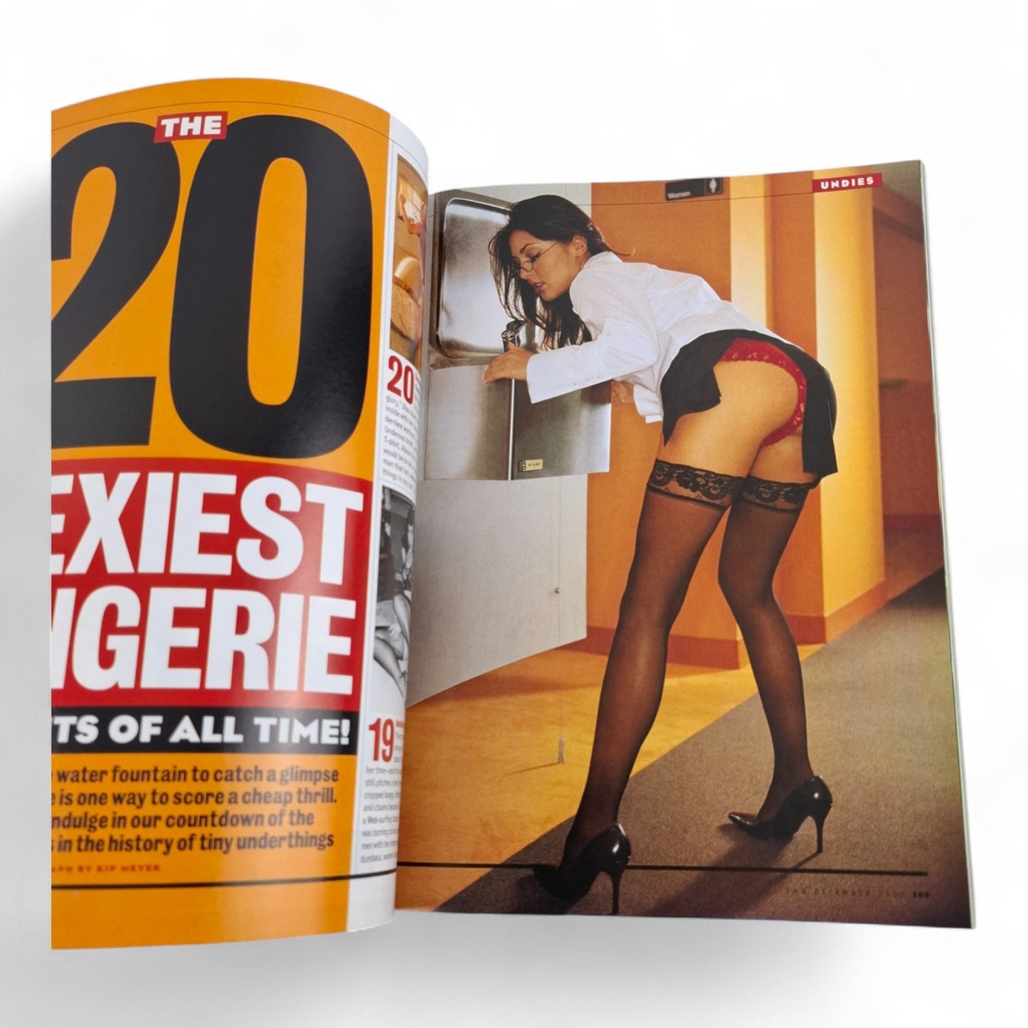 December 2002 FHM Magazine U.S Ali Landry Sexiest Lingerie Eagles Cheerleaders