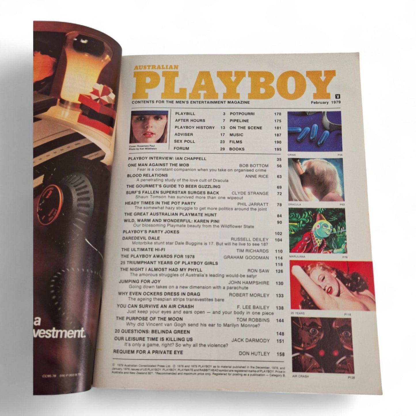 Australian Playboy Magazine February 1979 FIRST ISSUE - EXCELLENT
