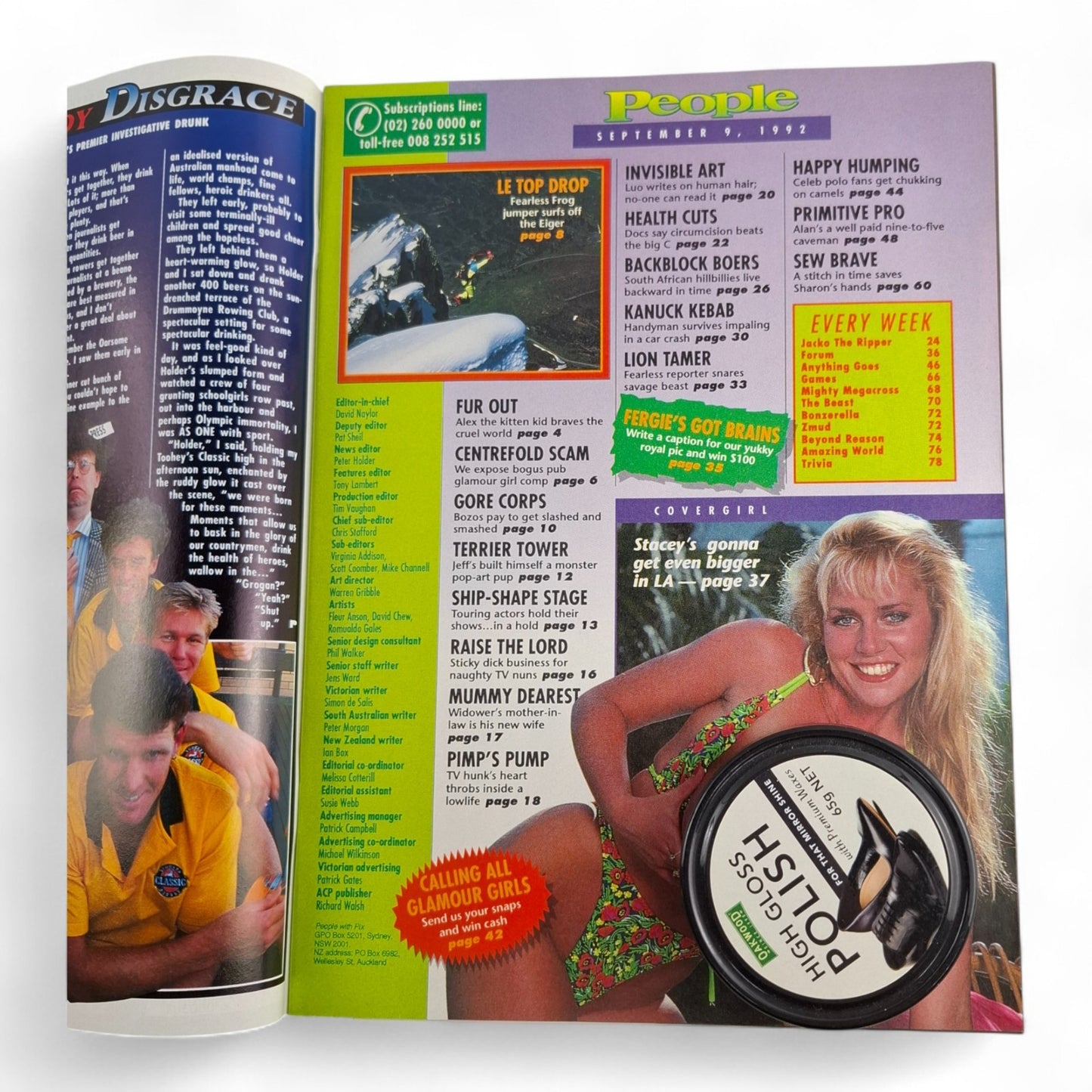 Australian People Magazine September 9th 1992 Stacey Sexton