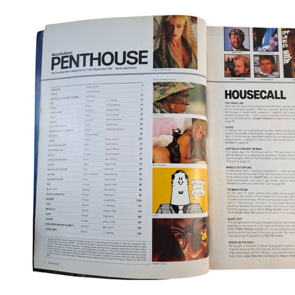 Australian Penthouse Magazine - Black Edition September 1990 Justine