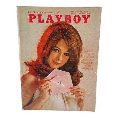 PLAYBOY Magazine February 1968 Paulette Lindberg / Nancy Harwood
