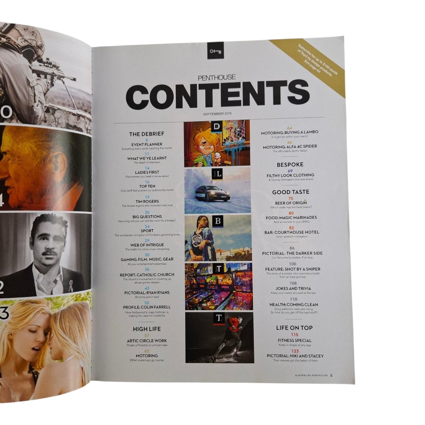 Australian Penthouse Magazine September 2015 Ryan Ryans / Uma Jolie