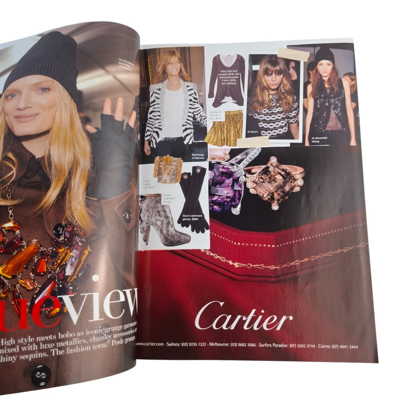 Vogue Australia Magazine September 2008 Abbey Lee Cover Fashion Model