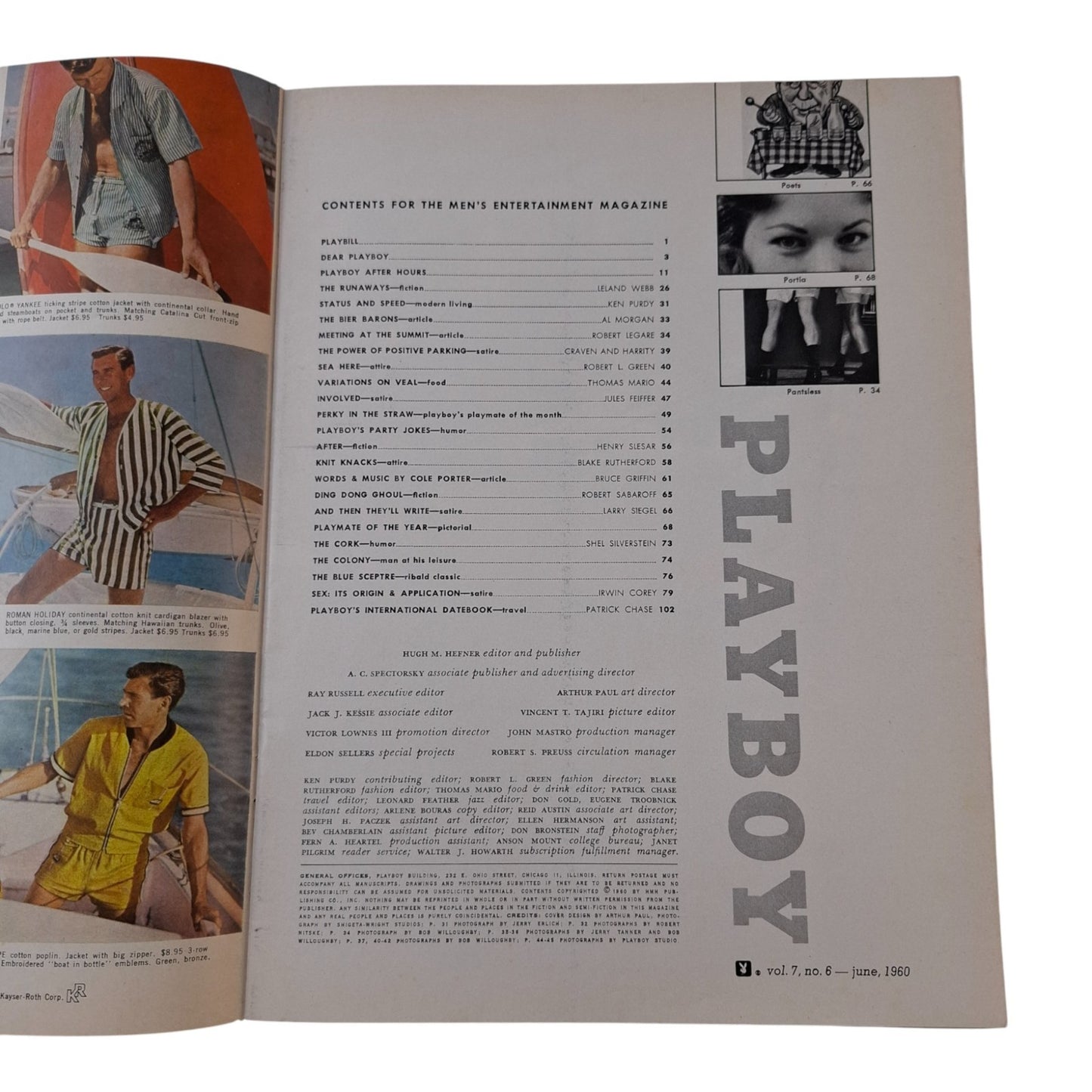PLAYBOY Magazine June 1960 Joni Mattis (PAGES MISSING)