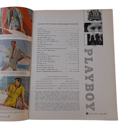 PLAYBOY Magazine June 1960 Joni Mattis (PAGES MISSING)