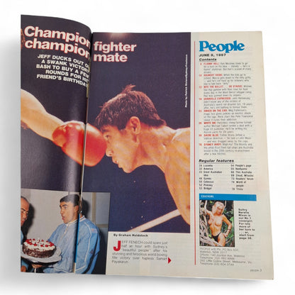 People Magazine With PIX Australia June 8th 1987 Narelle Nixon