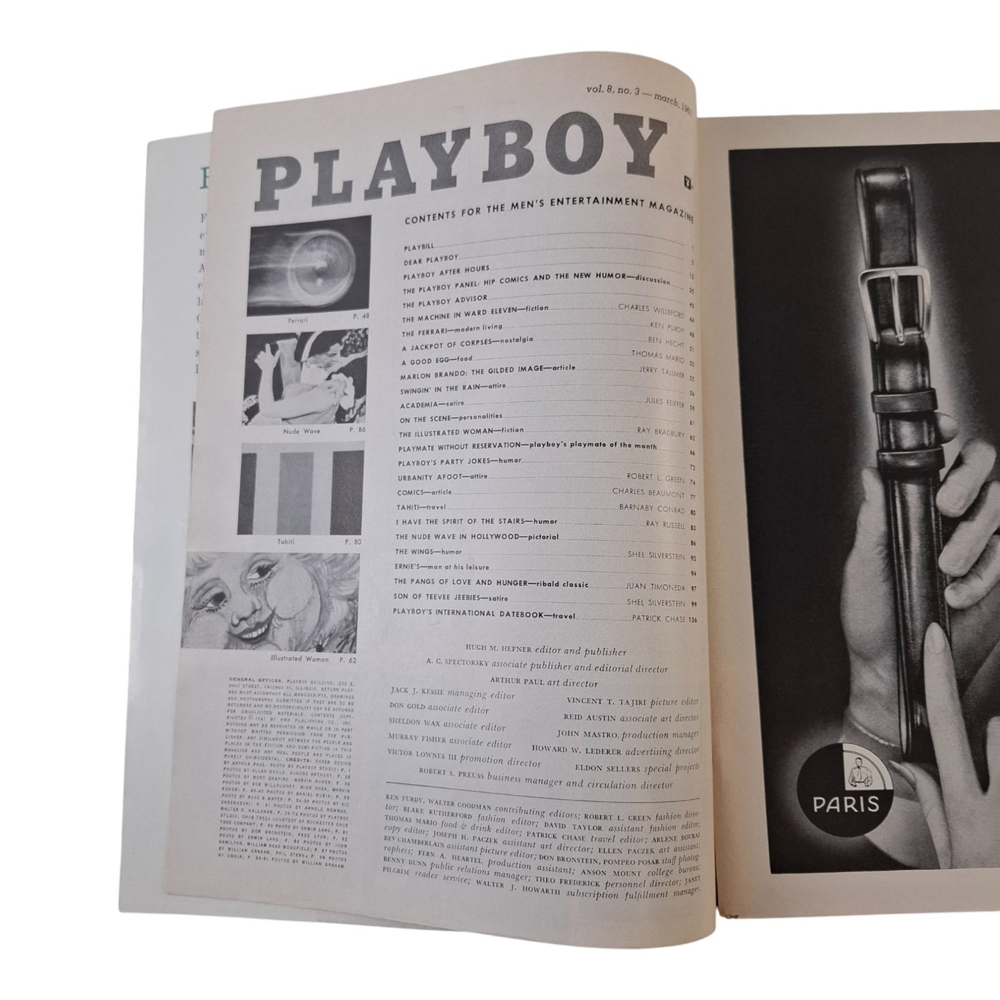 PLAYBOY Magazine March 1961 Tonya Crews (PAGES MISSING)