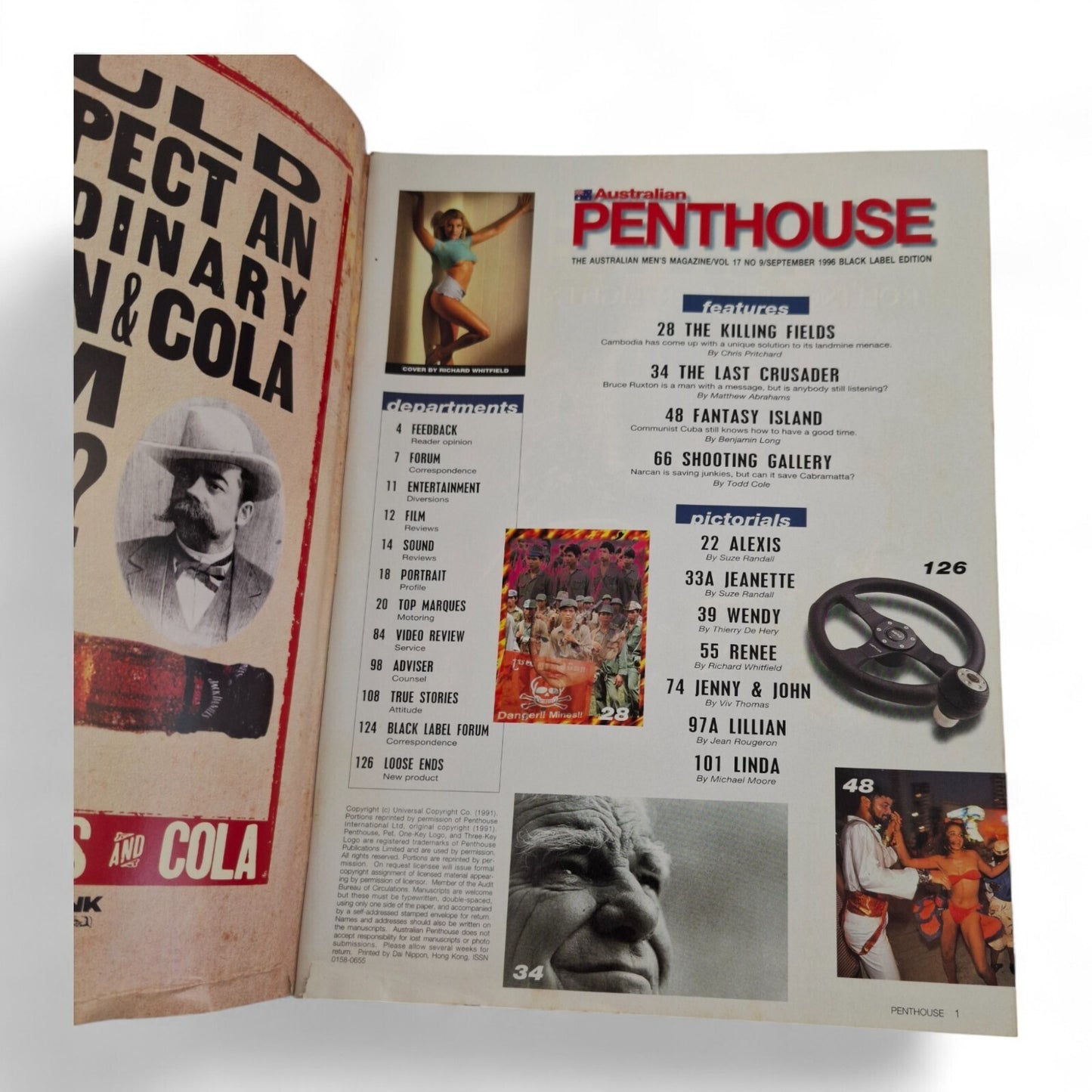 AUSTRALIAN PENTHOUSE Men's Magazine Black Label September 1996