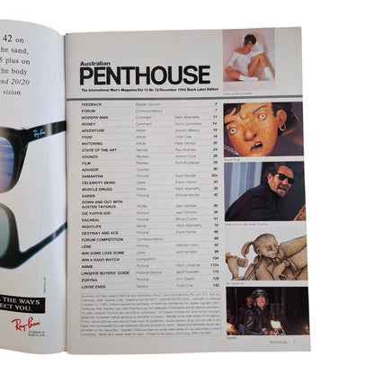 Australian Penthouse Magazine December 1992 Racheal Ellison / Samantha Lakes
