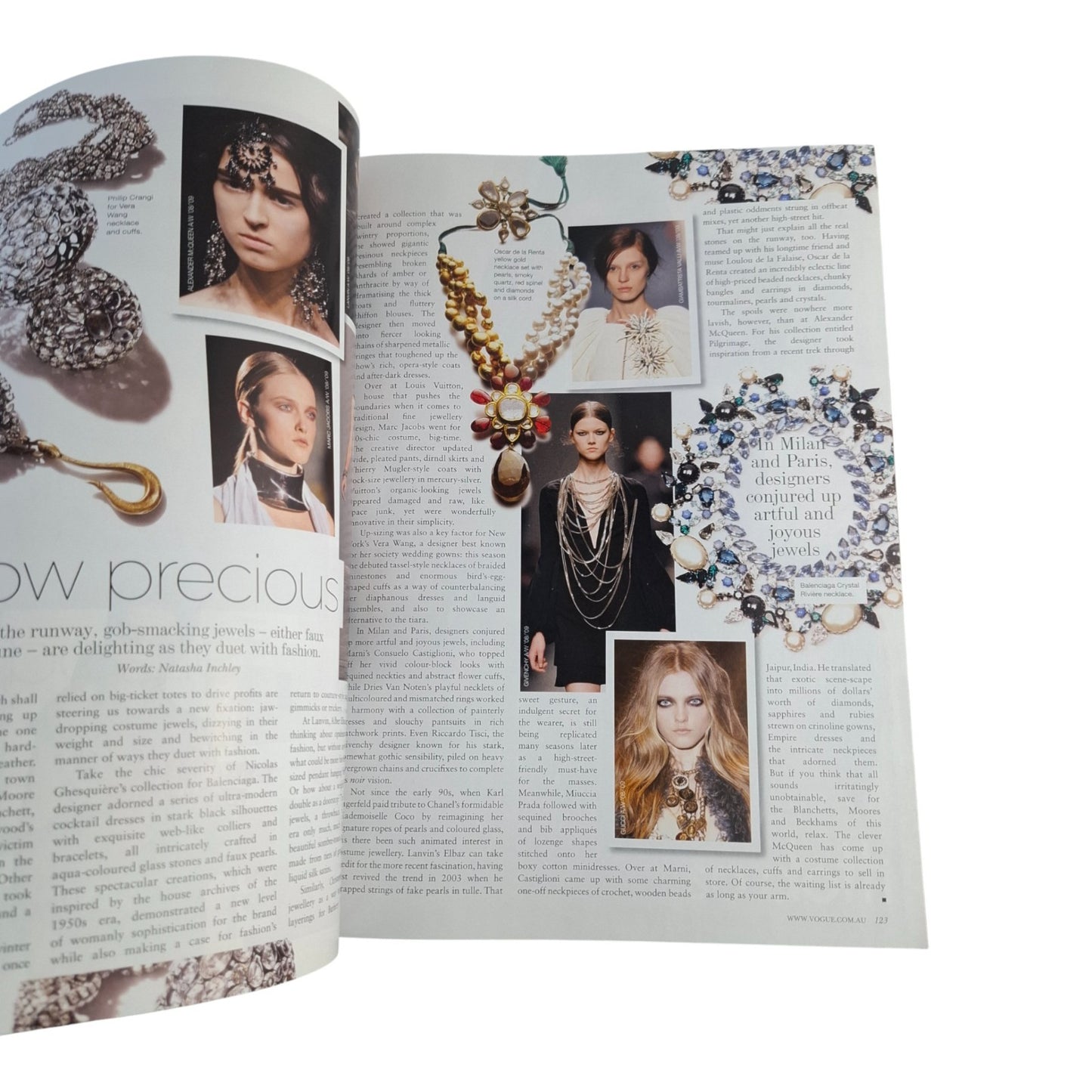 Vogue Australia Magazine September 2008 Abbey Lee Cover Fashion Model