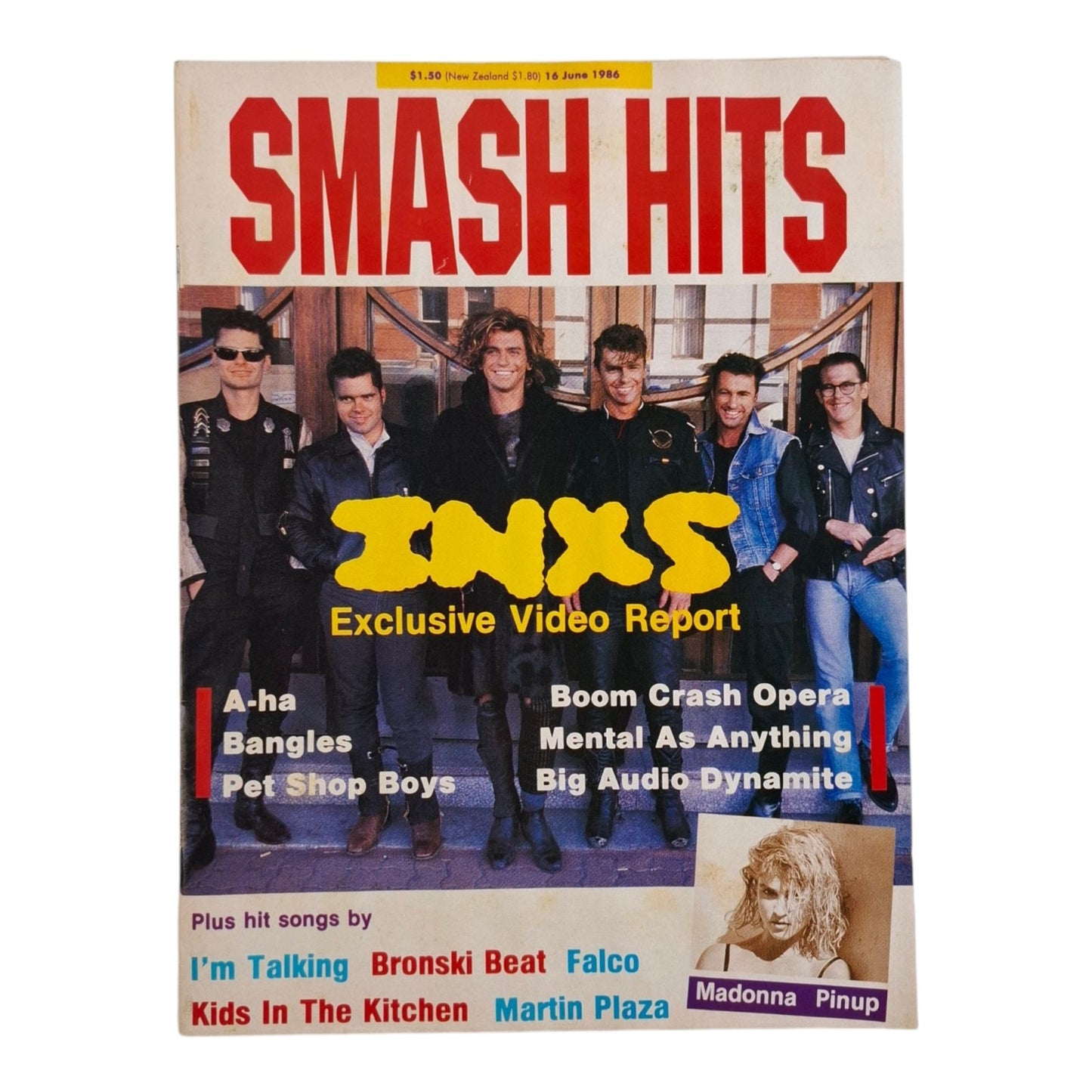 Smash Hits Magazine Australia June 1986 INXS / Madonna